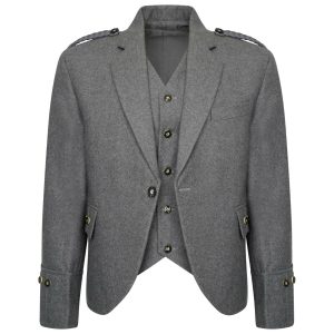 100% Wool Scottish Crail Highland Argyle Kilt Jacket and Waistcoat product photo