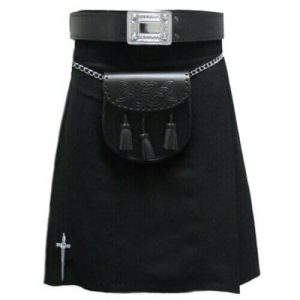New Traditional Black Tartan kilt product photo