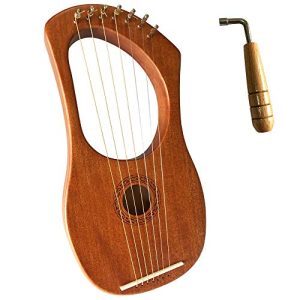 Lyre Harp Orchestral Strings Instrument with Tuning Wrench product photo