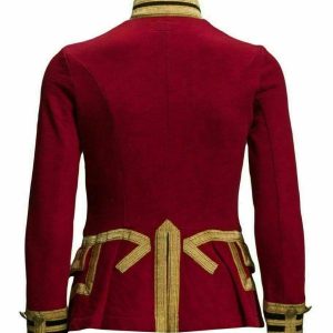 Womens Red Wool French Terry Officer's Military Band Jacket – Next Kilt