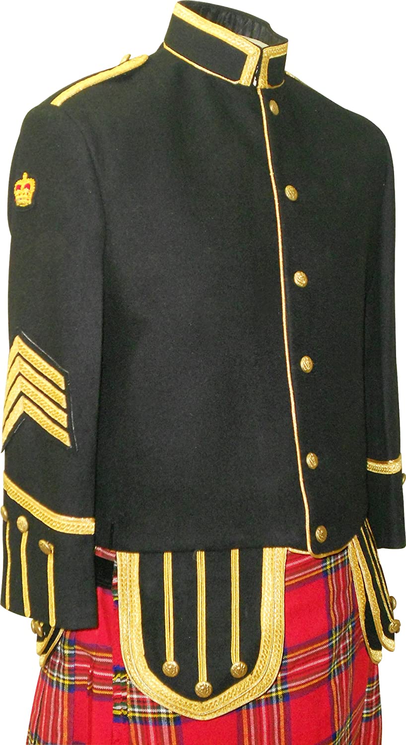 Military Tunic Doublet Jacket BagPiper Drummer product photo Military Tunic Doublet Jacket BagPiper Drummer product photo