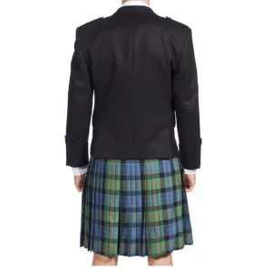 Argyle Jacket Black Barathea – Next Kilt