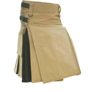 Versatile Beige Black Hybrid Kilt product photo
