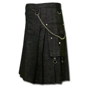 Black Denim Digital Fashion Kilt product photo