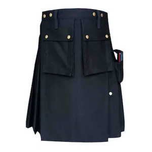 Black Police Utility Kilt product photo