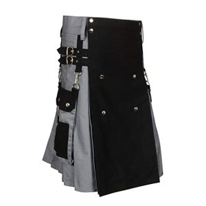 Black & Gray Scottish Two Tone Utility Kilt product photo