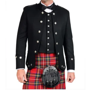 Black Sherrifmuir Jacket And Waistcoat product photo
