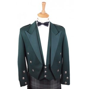 Bottle Green Prince Charlie Jacket & Waistcoat product photo