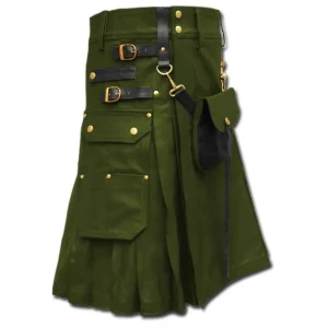 Celtic Leather Kilt with Leather Sporran product photo