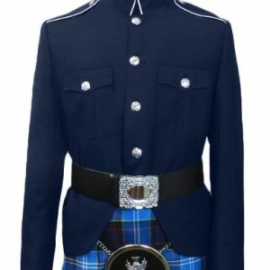 Class A Honor Guard Kilt Jacket (Navy/Silver) product photo