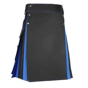 Conquest Traditional Black Blue Hybrid Kilt product photo