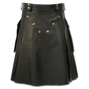 Deluxe Leather Kilt with Stylish Pockets product photo