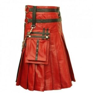 Gothic Mens Leather Kilt product photo