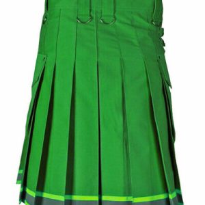 Green stylish Scottish firefighter kilt,utility kilt for men – Next Kilt