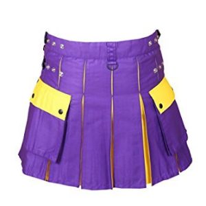 Hybrid Utility Kilt For Men Purple & Yellow – Next Kilt