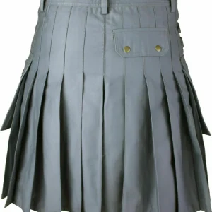 New Men's Gray Utility/Wedding Kilt Made in 100% Cotton – Next Kilt