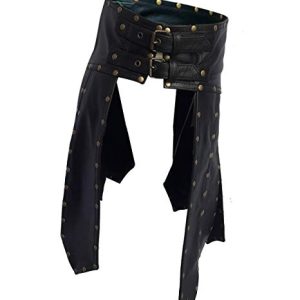 Mens Real Black Leather Heavy Duty Gladiator Kilt – Next Kilt