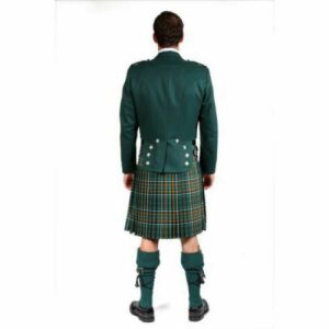 Green Irish Prince Charlie Kilt Jacket with Waistcoat/Vest – Next Kilt