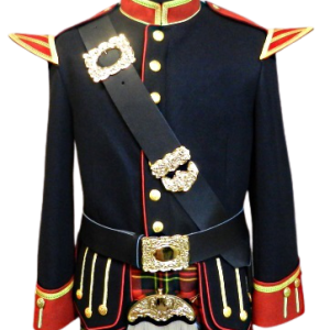 Officers Melton Doublet (Black & Red) product photo