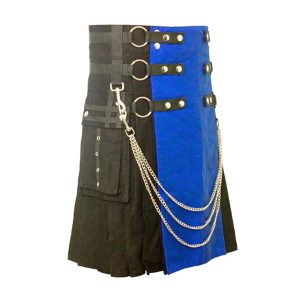 Scottish Black and Blue Gothic Kilt product photo