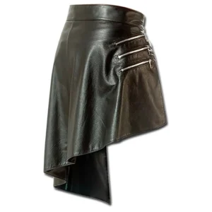 Steampunk Leather Kilt with Zipped Pockets product photo