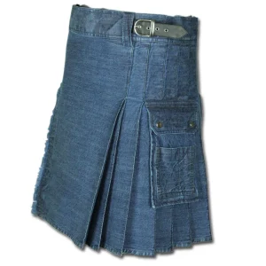 Stonewashed Denim Kilt product photo