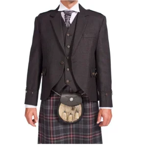 Tweed Argyle Jacket With 5 Button Vest product photo