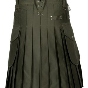 Olive Green Cargo Utility Kilts For Men – Next Kilt