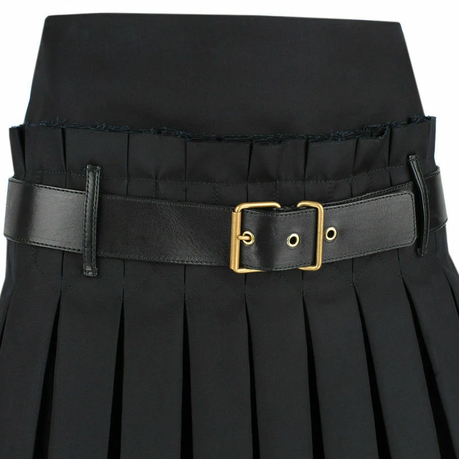 Women-Scottish-Luxurious-Black-Box-Pleated-Kilt-Skirt-3.jpg Women Scottish Luxurious Black Box Pleated Kilt Skirt – Next Kilt