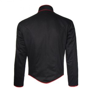 Black Hussar Military Jacket with Red Piping – Next Kilt