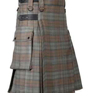 Black Watch Weathered Leather Straps Utility Kilt product photo