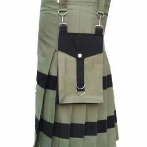 Scottish Fashion Olive Green Utility Kilts For Men – Next Kilt