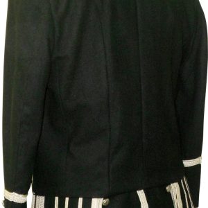 New Black Military Tunic Doublet Jacket [Bag Piper Drummer] – Next Kilt