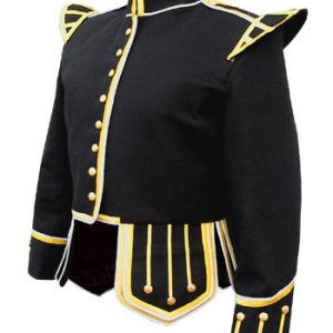 Black Pipe Band Doublet jacket product photo