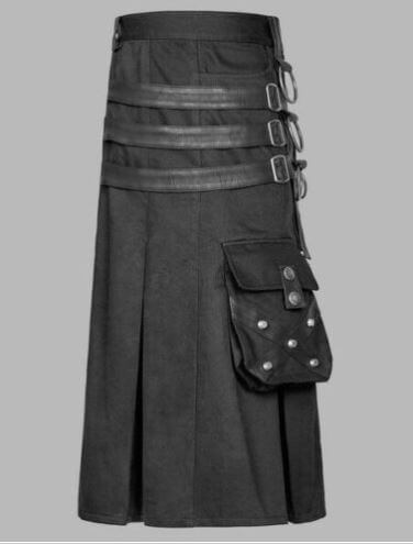 gkilt3.jpg New Great Scottish Gothic Cotton Utility Kilt For Men – Next Kilt
