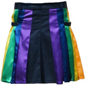 Scottish Fashion Utility Hybrid Kilts Gay For Men Black Color With Six Pleats – Next Kilt