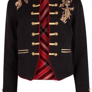 People Lauren Band Jacket Military Embroidered Gold product photo