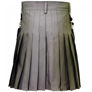 Hybrid Kilt Black and Grey – Next Kilt