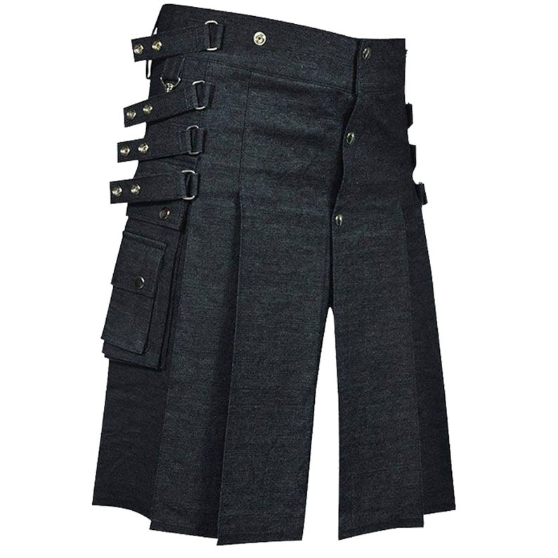 il_794xN.3062443273_s394.jpg Black Denim Utility Kilt for Men – Next Kilt