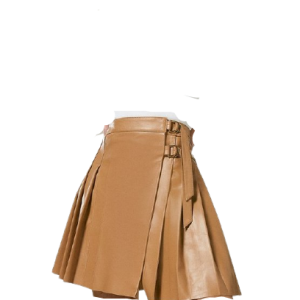 Leather Pleated Buckle Kilt Skirt – Next Kilt