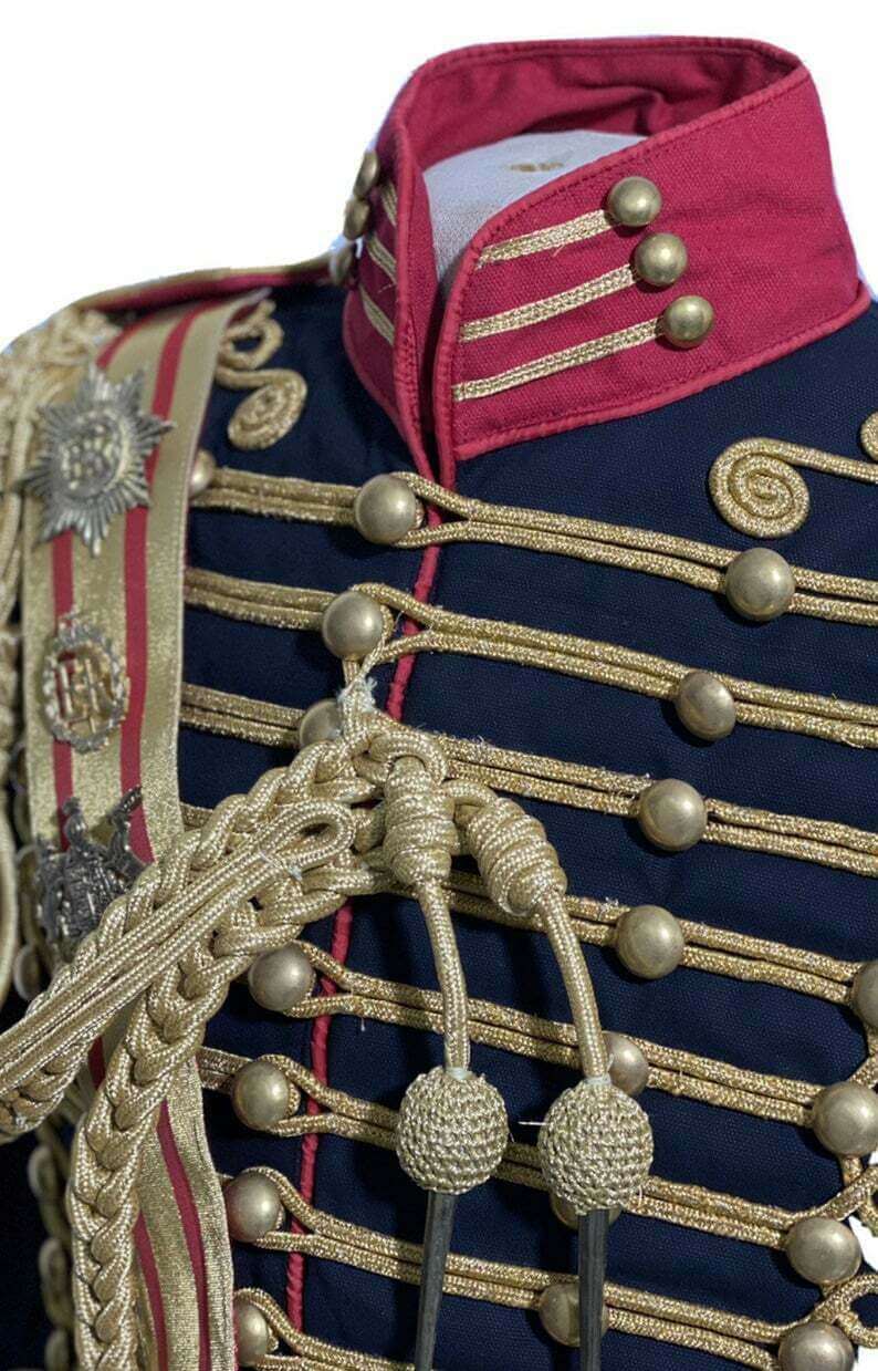 jack-12.jpg New 5 pcs men's Black Jacket Ceremonial Hussar Officers with Aiguillette – Next Kilt