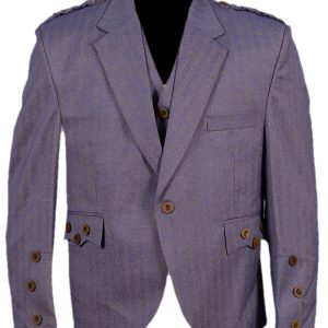 Light Purple Herringbone Tweed Crail/Argyle Jacket & Vest product photo