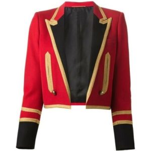 Women Military Jacket Officer Blazer Spencer Coat product photo