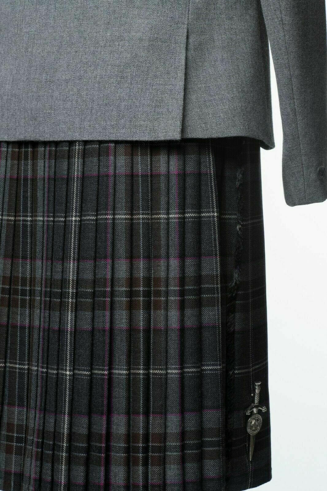 jacket-2.jpg SCOTTISH LIGHT GREY LEMON TWEED WEDDING KILT JACKET – Next Kilt