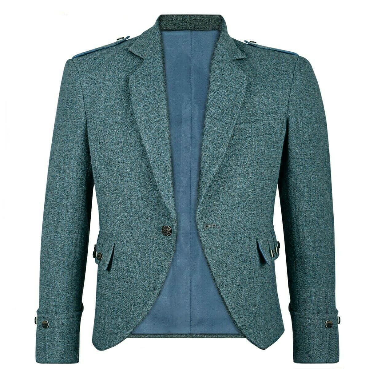 TWEED ARGYLL KILT JACKET GREEN TWEED ARGYLL KILT JACKET GREEN