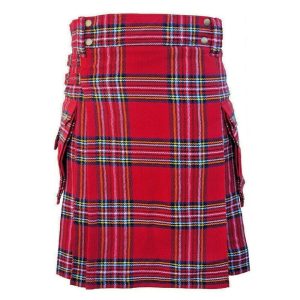 Royal Stewart Tartan Utility Kilt Scottish Fashion Kilts product photo