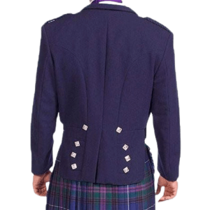 Prince Charlie Navy Blue Wool Jacket & Waistcoat Set – Next Kilt