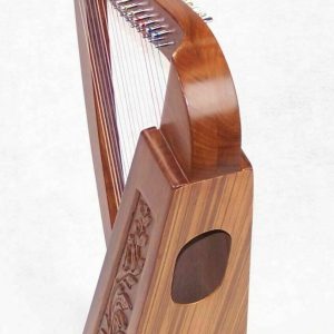 Tall Celtic Irish Knee Harp 17 Strings Solid Wood Free Bag Strings Key 27 Inch – Next Kilt