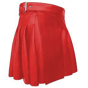 2020 New Kiltish Christmas Red Women Leather utility Kilt product photo