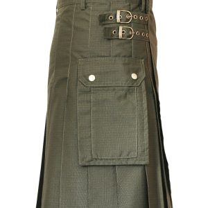 New Scottish Men Tactical Utility Kilts Dark Green product photo